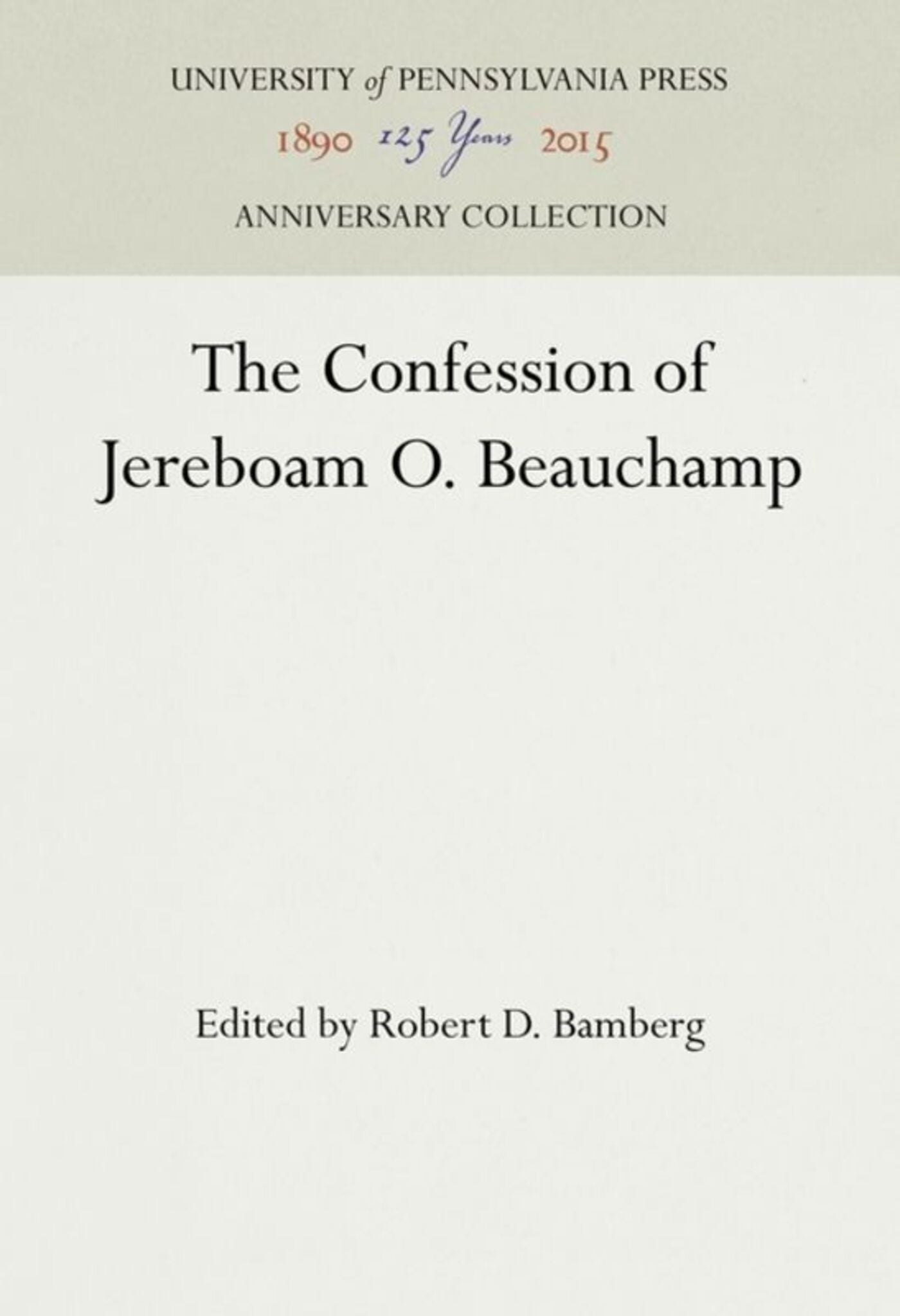 The Confession of Jereboam O. Beauchamp