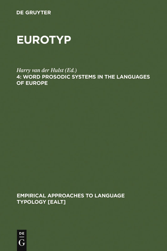 Word Prosodic Systems in the Languages of Europe
