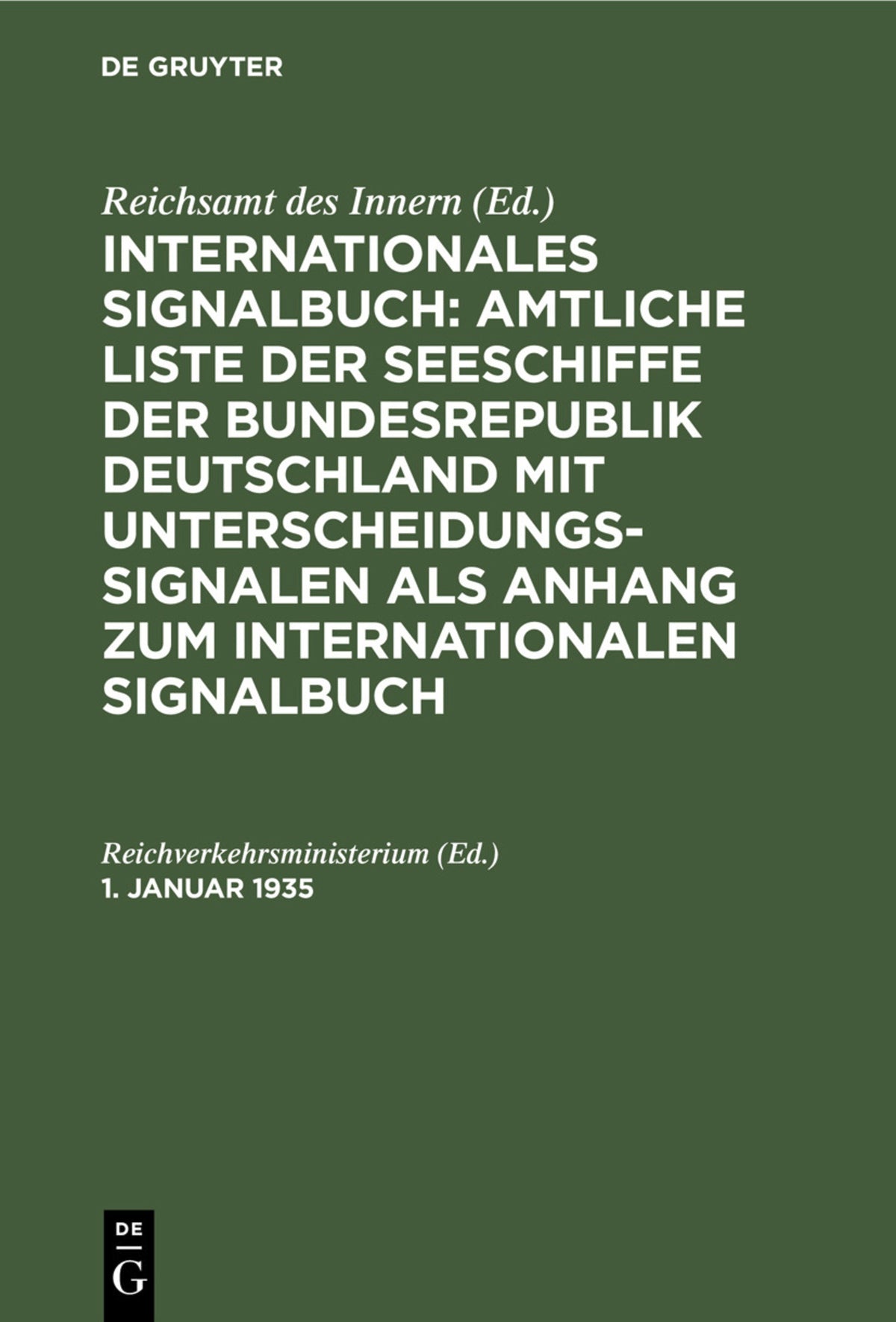 1. Januar 1935
