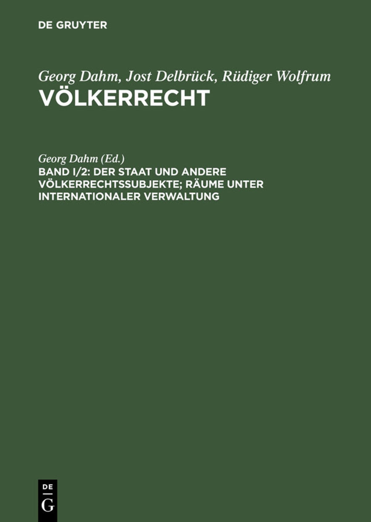 Cover image for Der Staat und andere Völkerrechtssubjekte; Räume unter internationaler Verwaltung ISBN 9783899490237