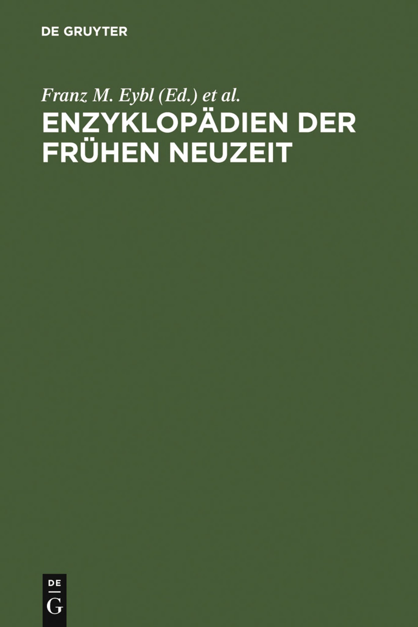 Enzyklopädien der Frühen Neuzeit