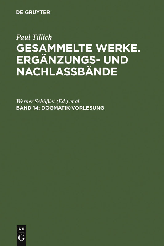 Dogmatik-Vorlesung