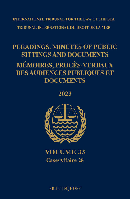 Pleadings, Minutes of Public Sittings and Documents/Mémoires, proces-verbaux des audiences publiques et documents (2023)