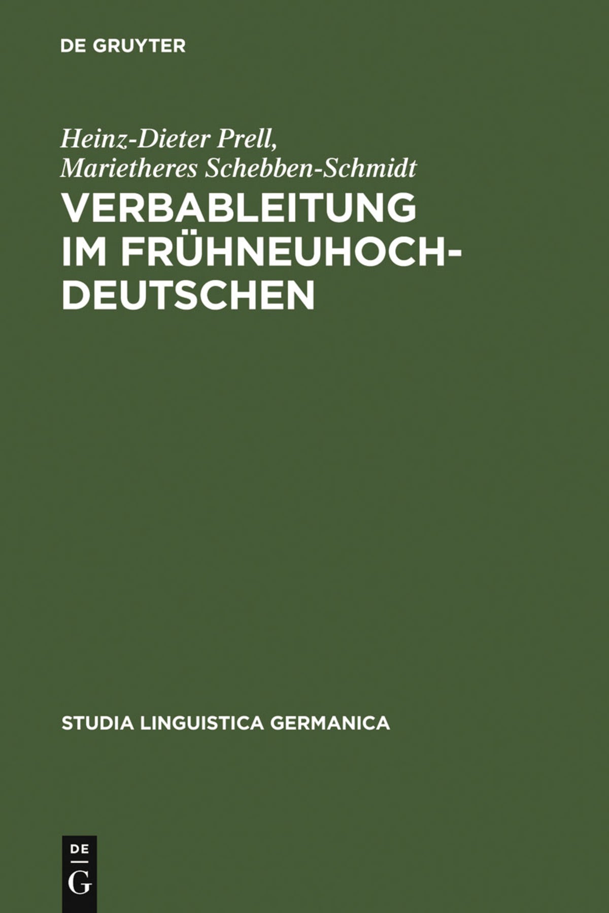 Cover image for Verbableitung im Frühneuhochdeutschen ISBN 9783110142686