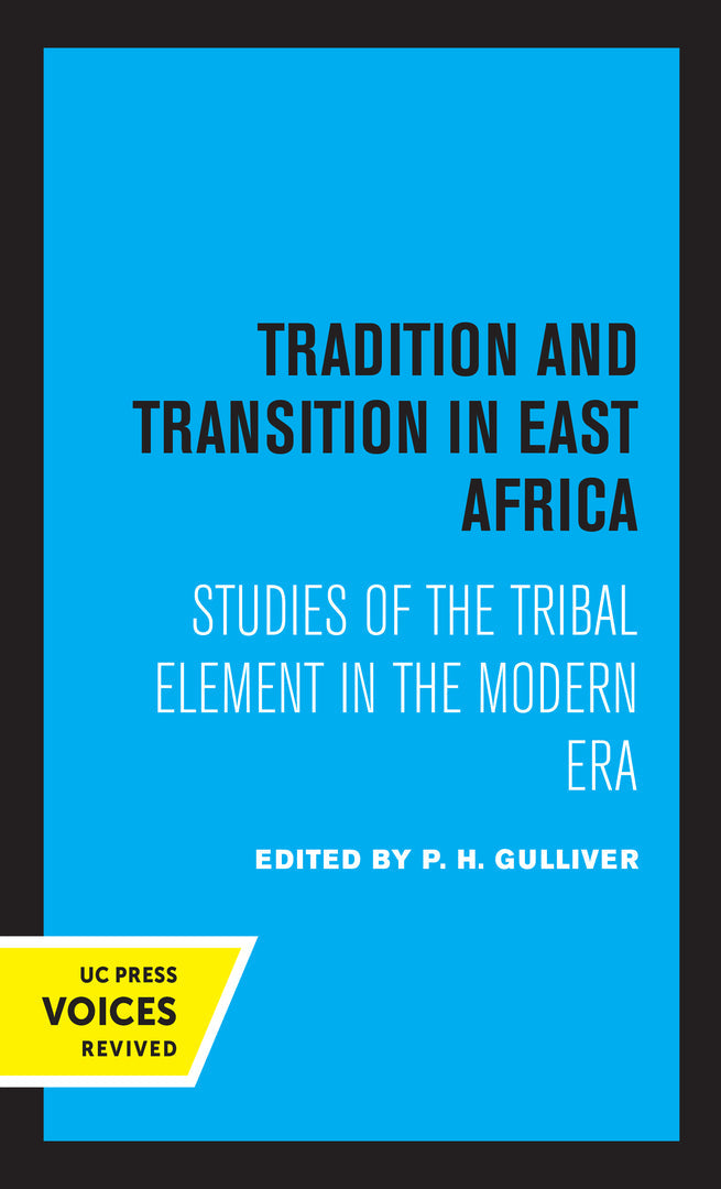 Cover image for Tradition and Transition in East Africa ISBN 9780520368255