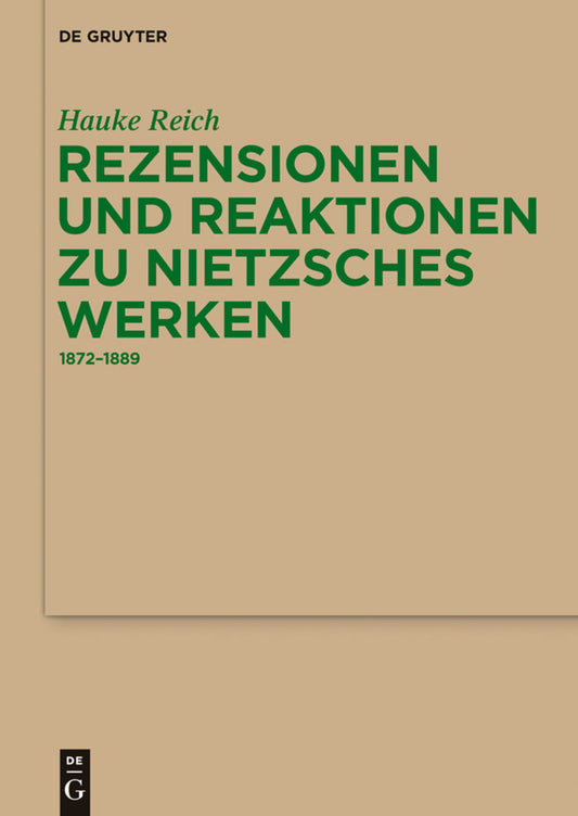 Rezensionen und Reaktionen zu Nietzsches Werken