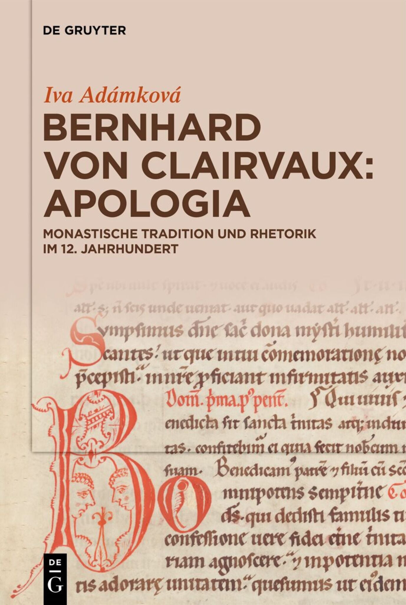 Cover image for Bernhard von Clairvaux: Apologia ISBN 9783111558295