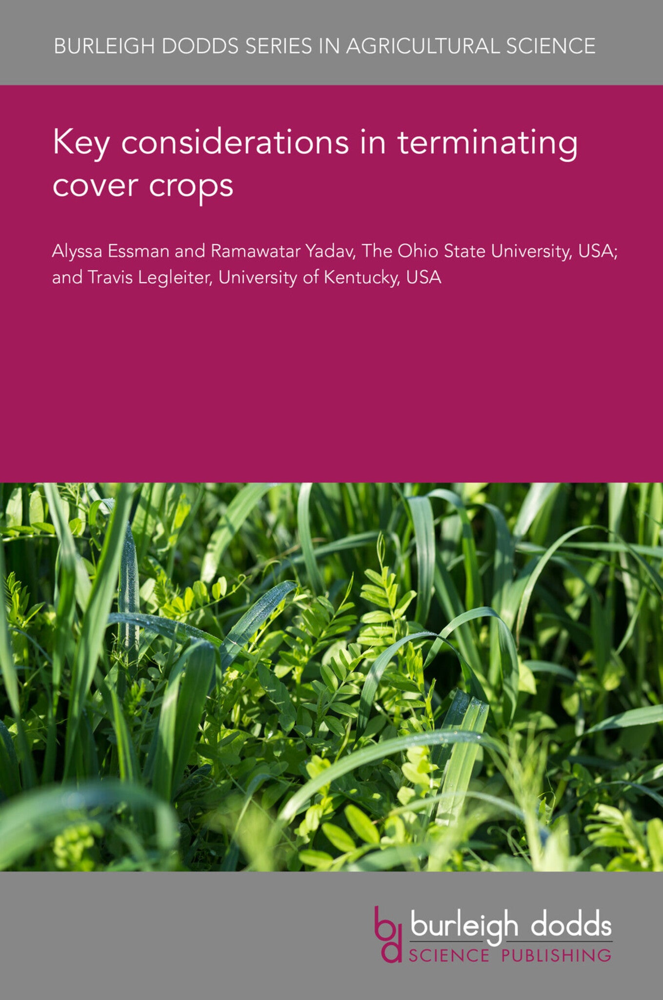 Cover image for Key considerations in terminating cover crops ISBN 9781835457467
