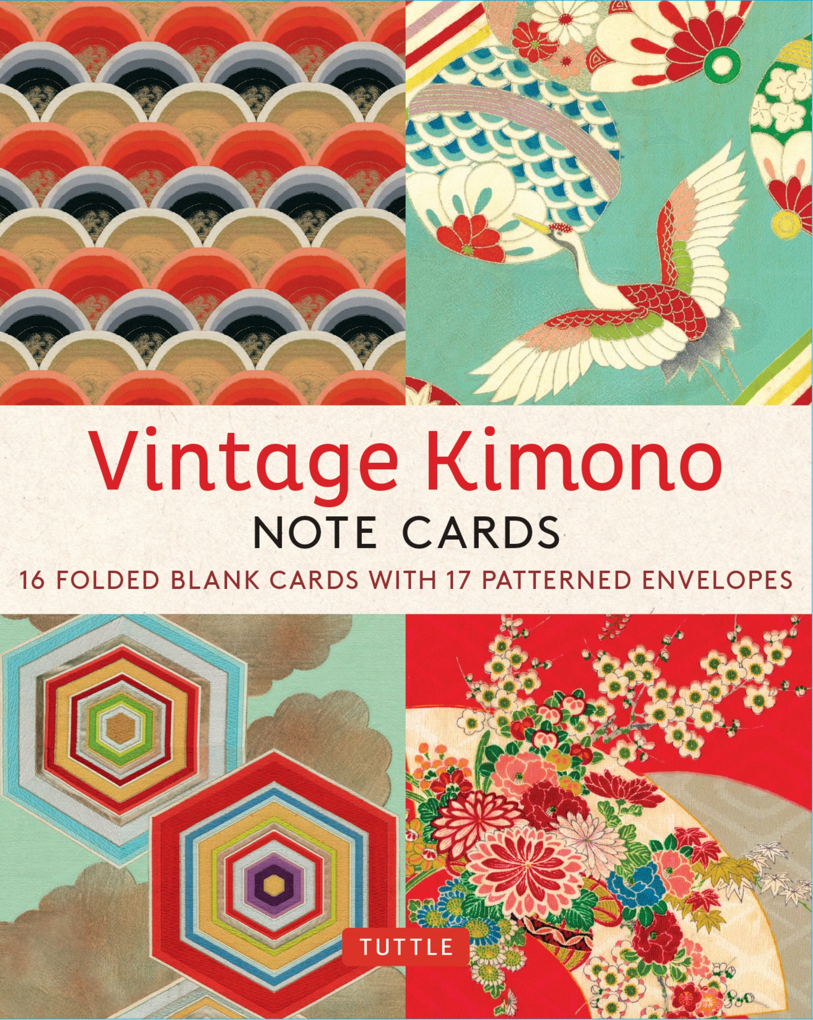 Cover image for Vintage Kimono, 16 Note Cards ISBN 9780804856812