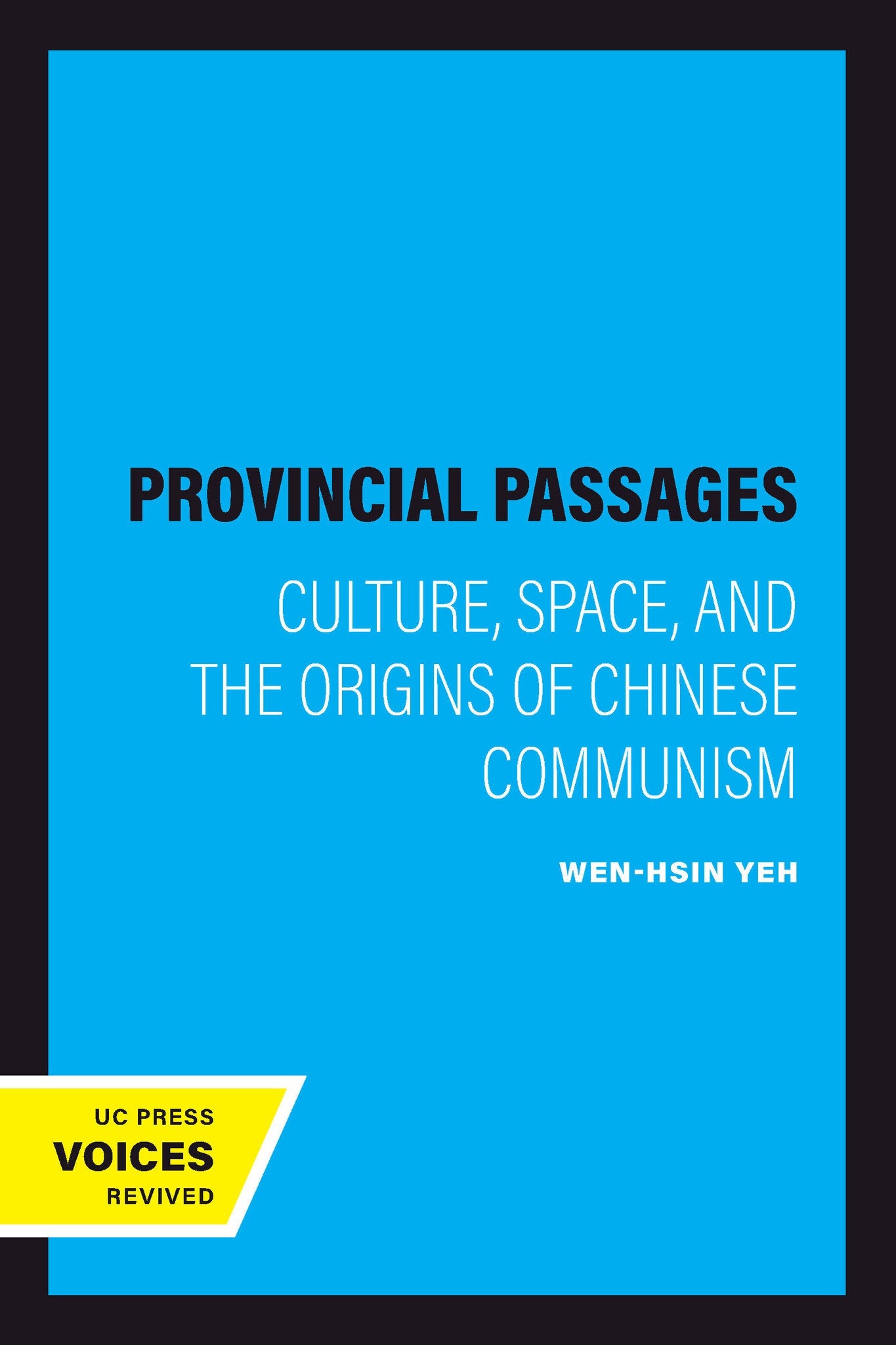 Cover image for Provincial Passages ISBN 9780520200685