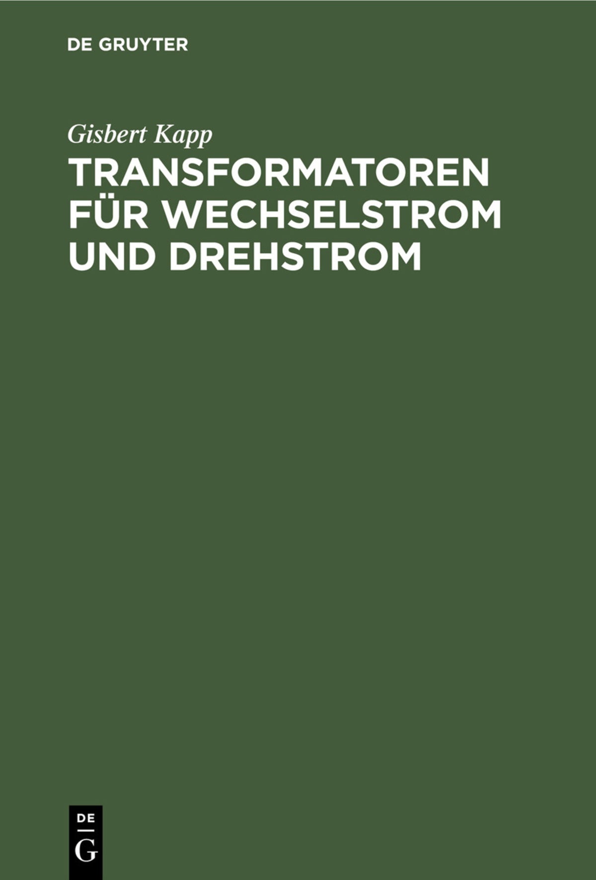 Transformatoren für Wechselstrom und Drehstrom