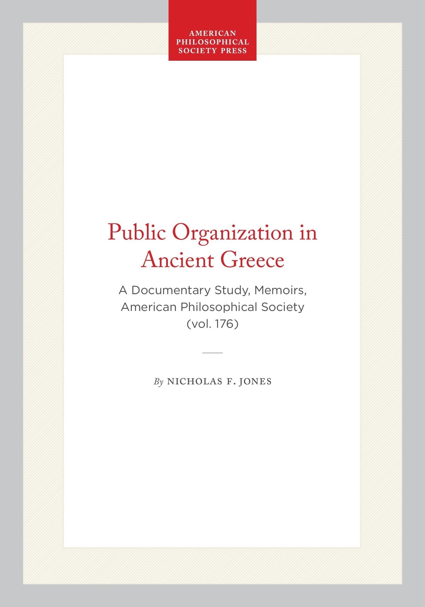 Public Organization in Ancient Greece