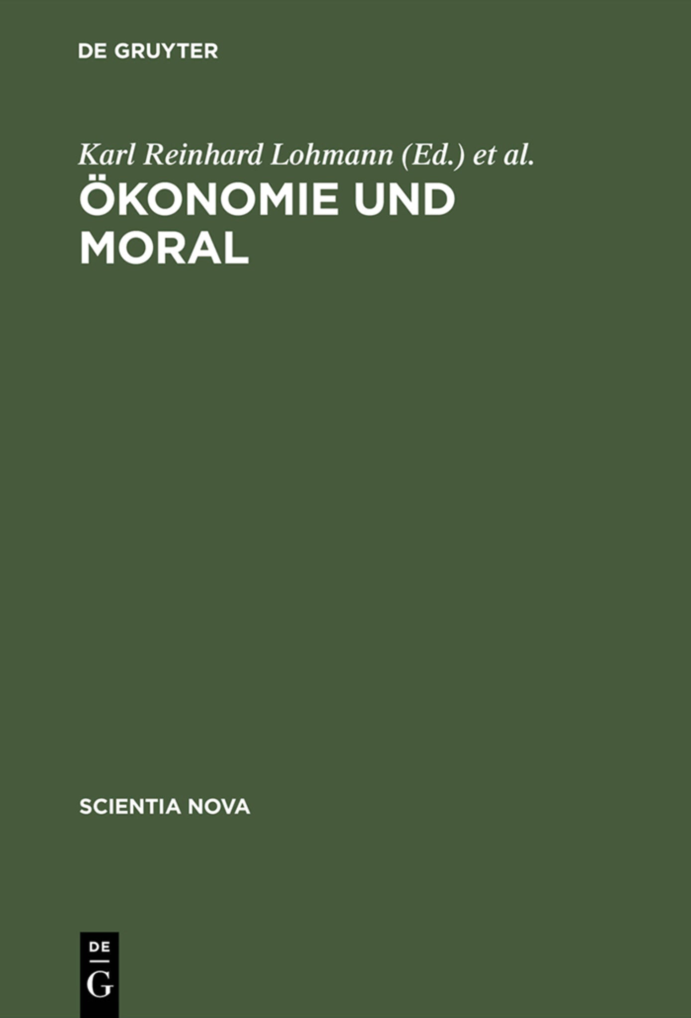 Ökonomie und Moral
