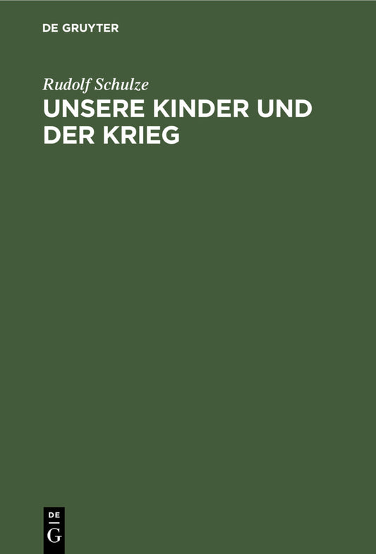 Unsere Kinder und der Krieg