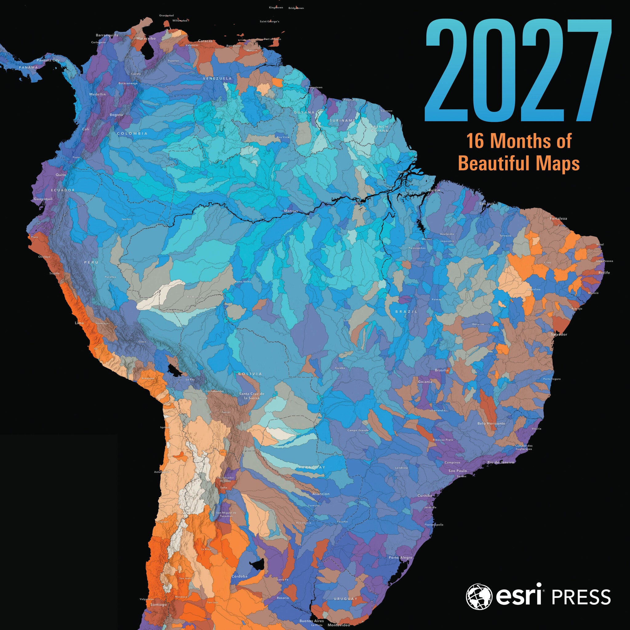 2027 Esri Press Wall Calendar