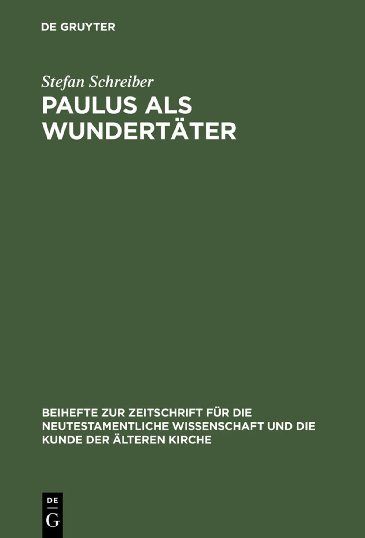 Cover image for Paulus als Wundertäter ISBN 9783110150216