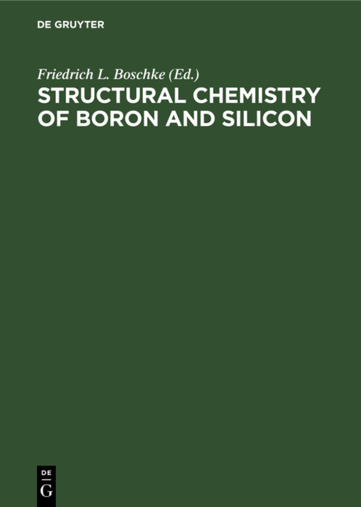 Structural Chemistry of Boron and Silicon