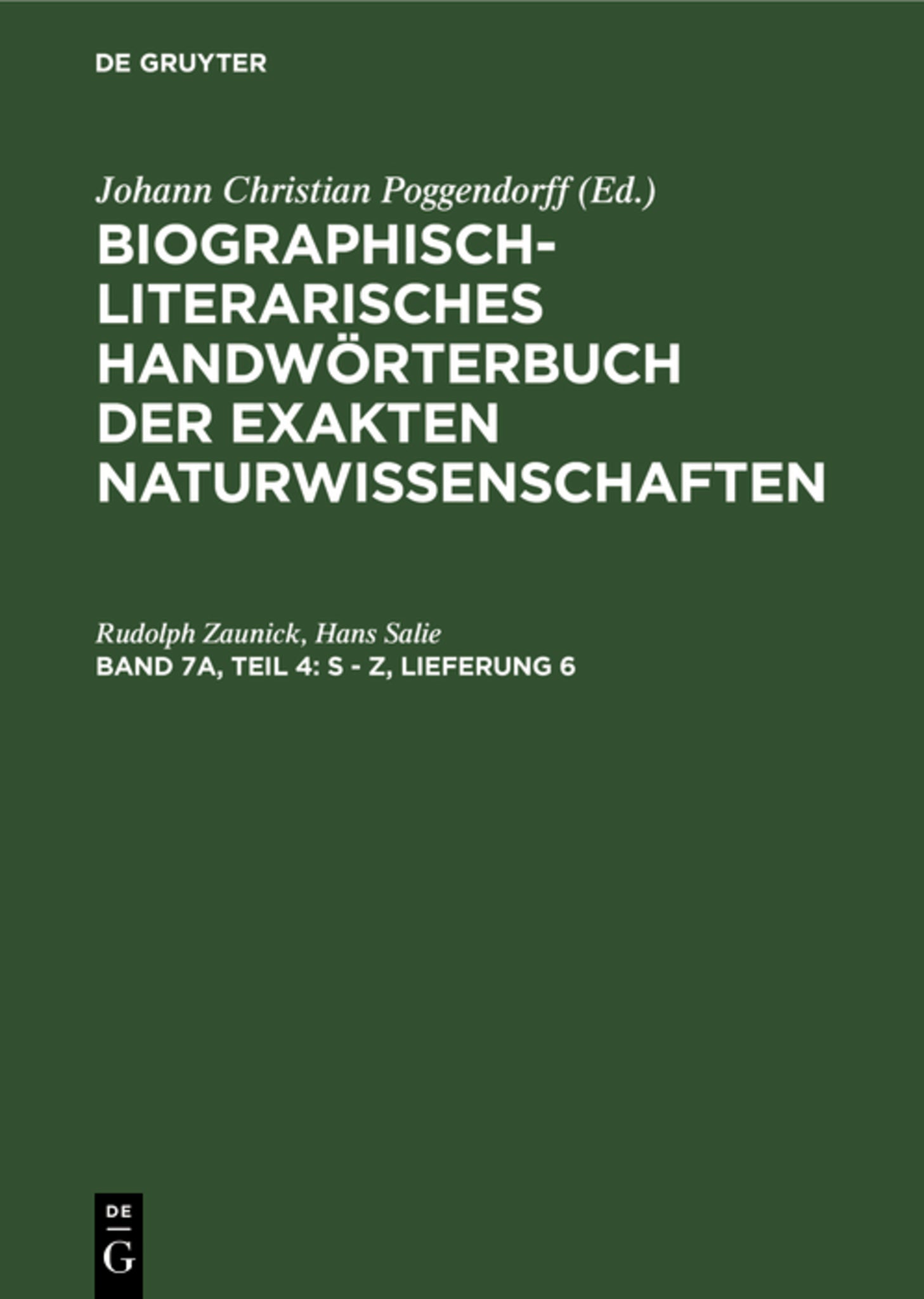 S - Z, Lieferung 6