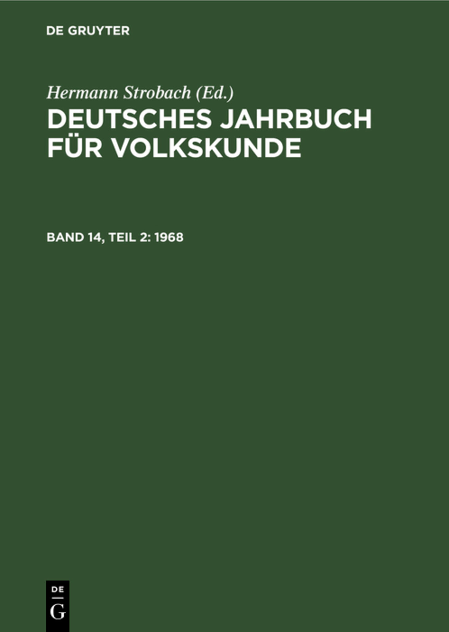 Cover image for 1968 ISBN 9783112479070