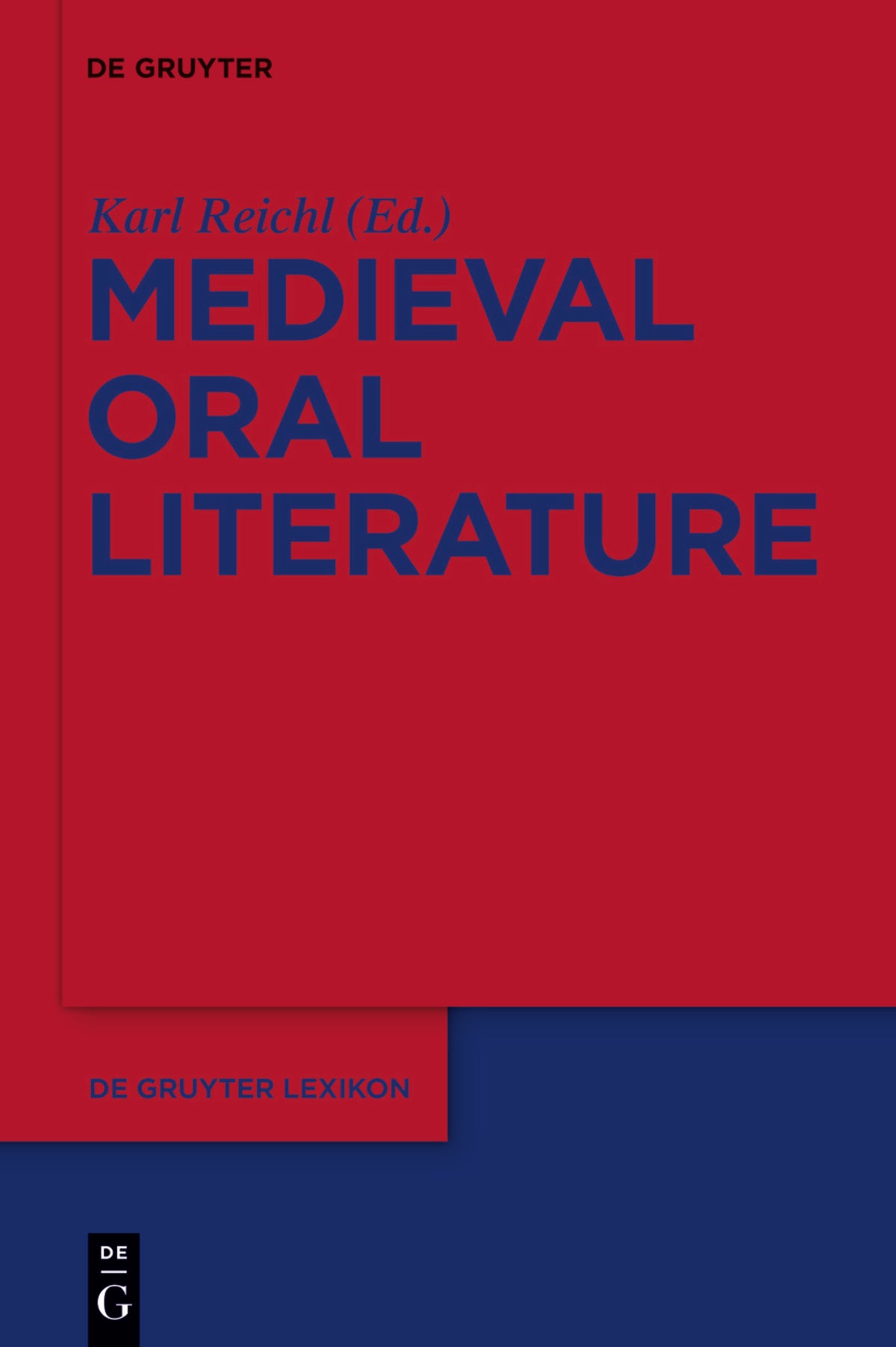 Cover image for Medieval Oral Literature ISBN 9783110189346