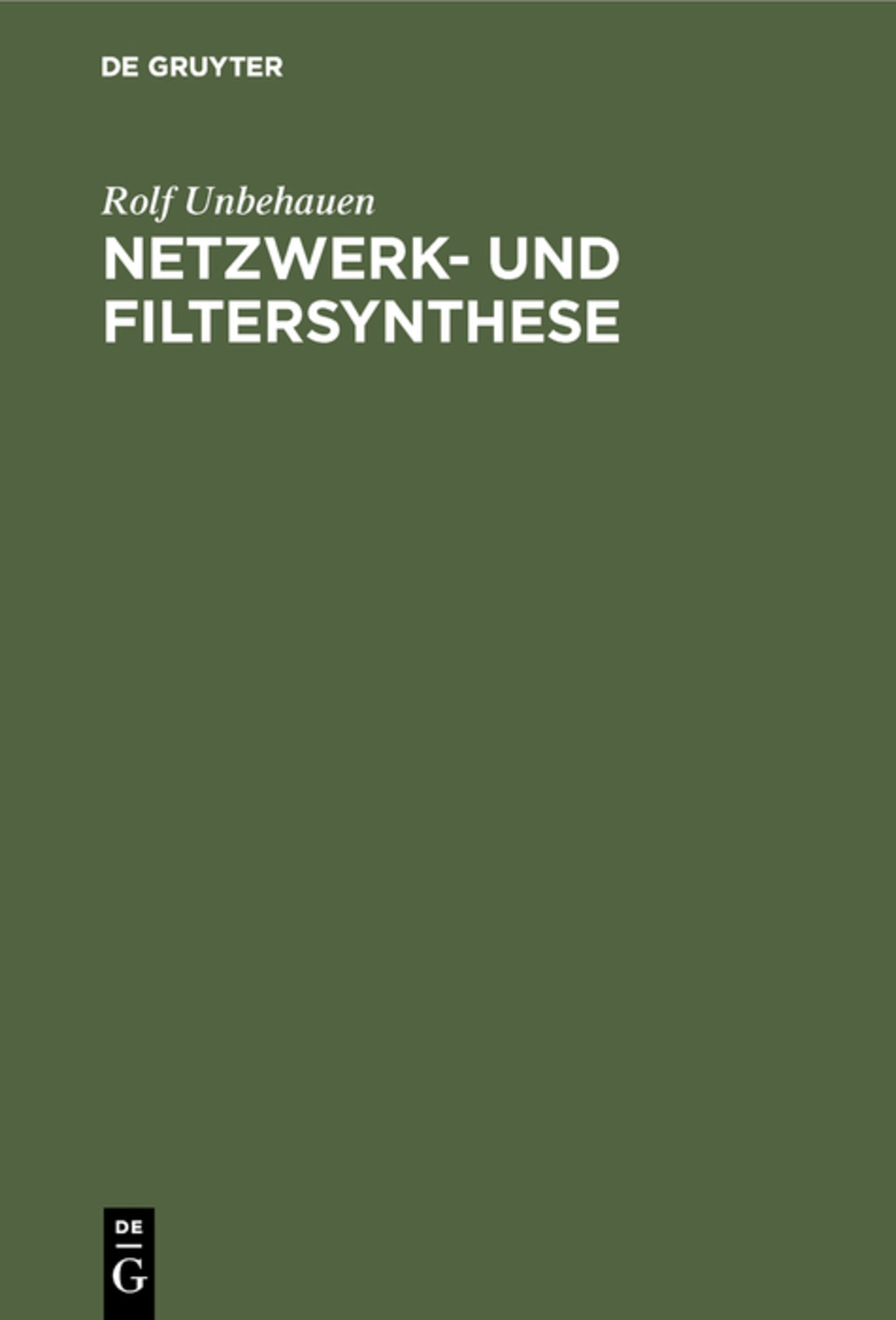 Netzwerk- und Filtersynthese
