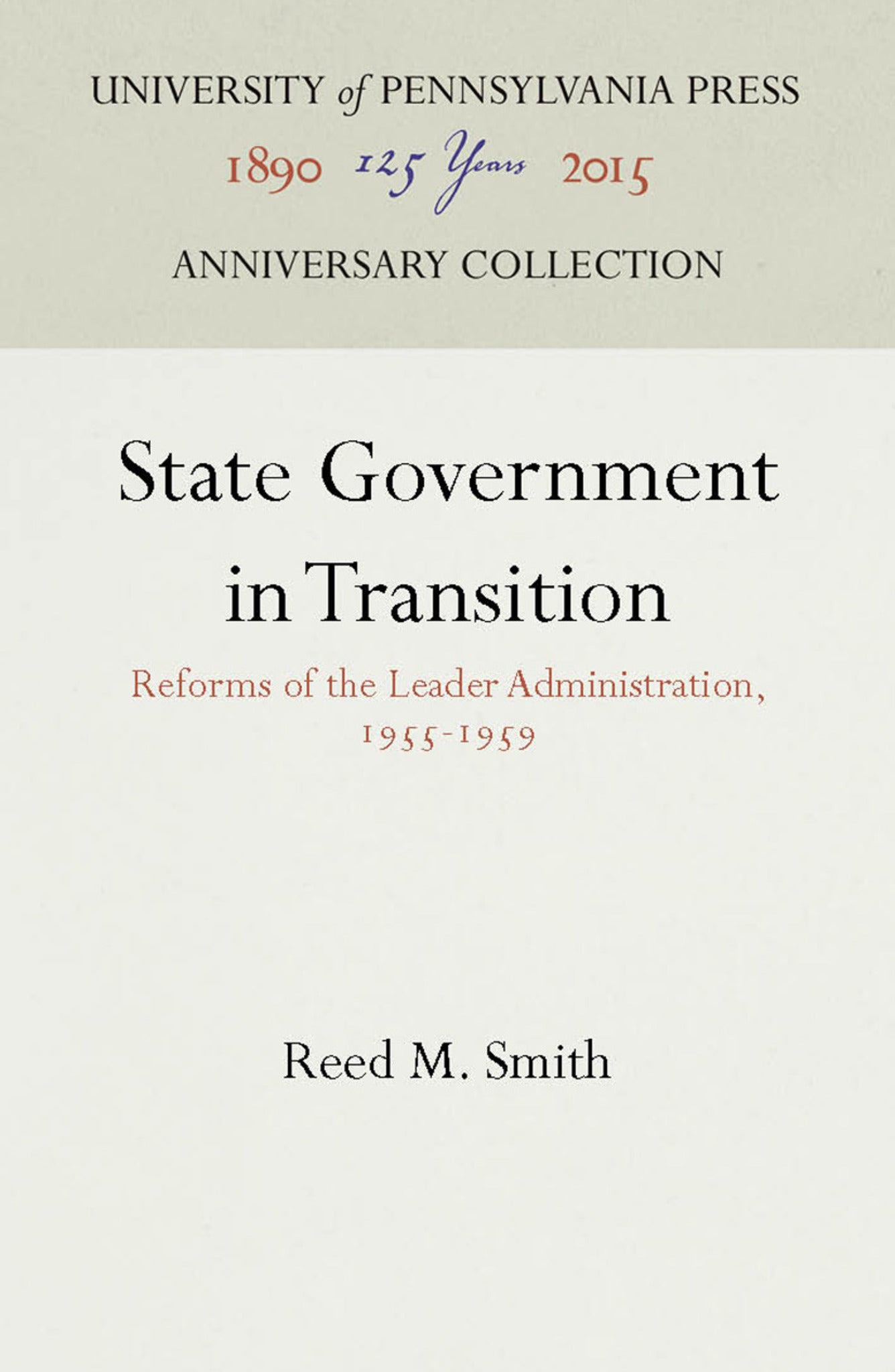 State Government in Transition