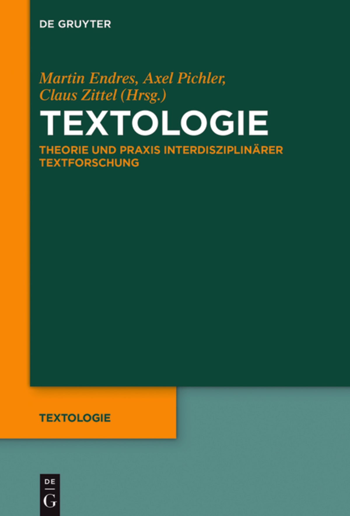 Cover image for Textologie ISBN 9783110350319