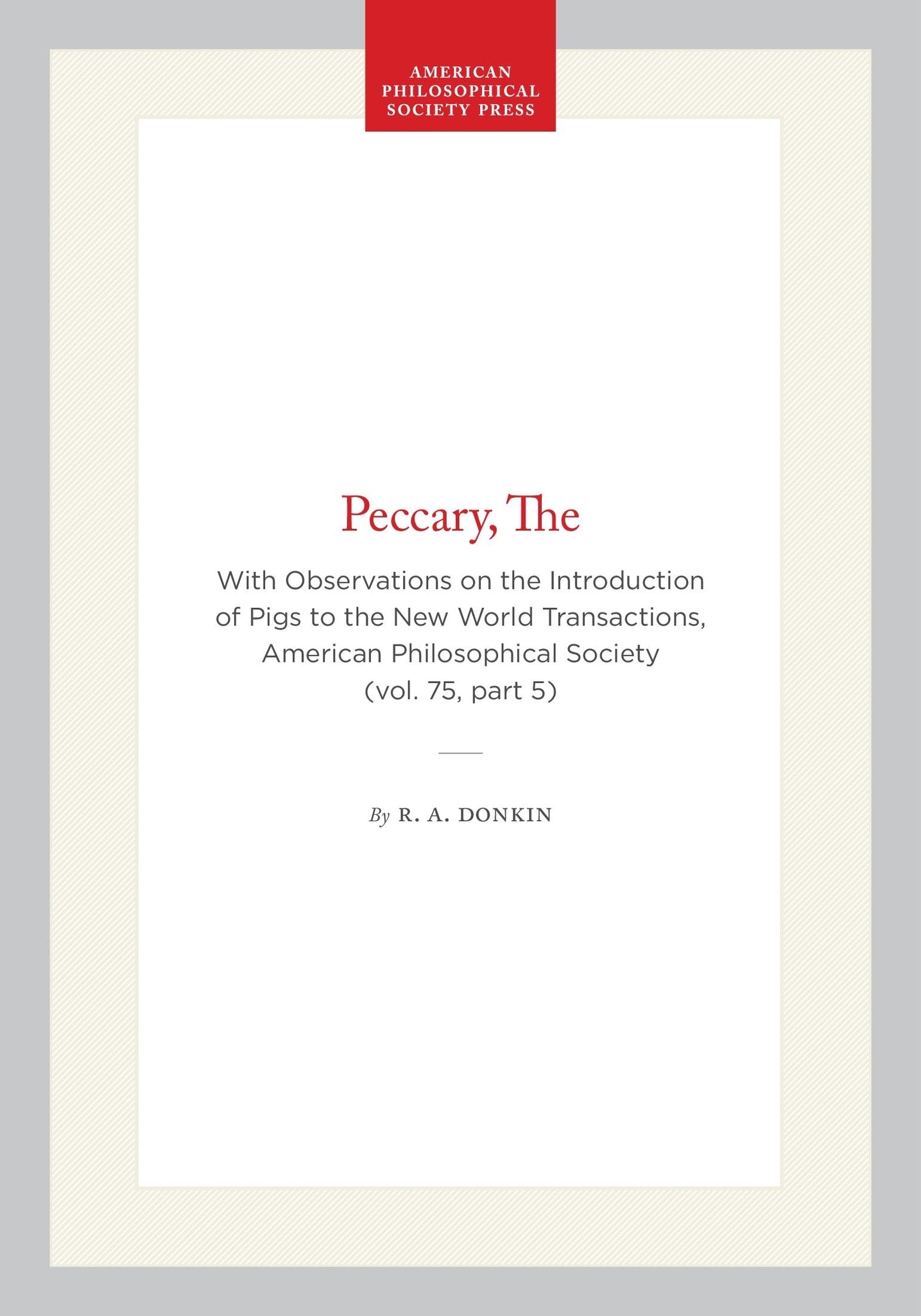 The Peccary