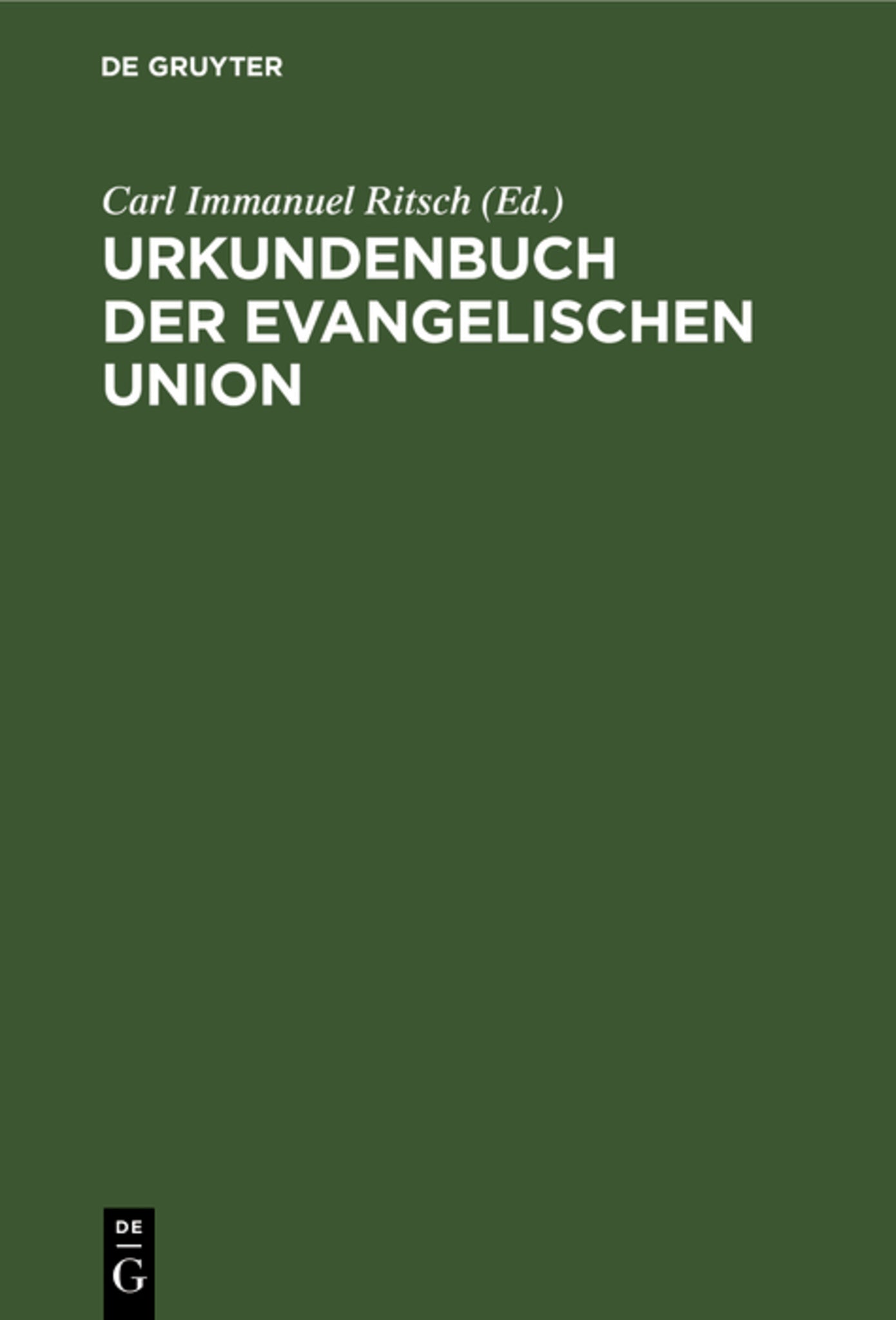 Urkundenbuch der Evangelischen Union