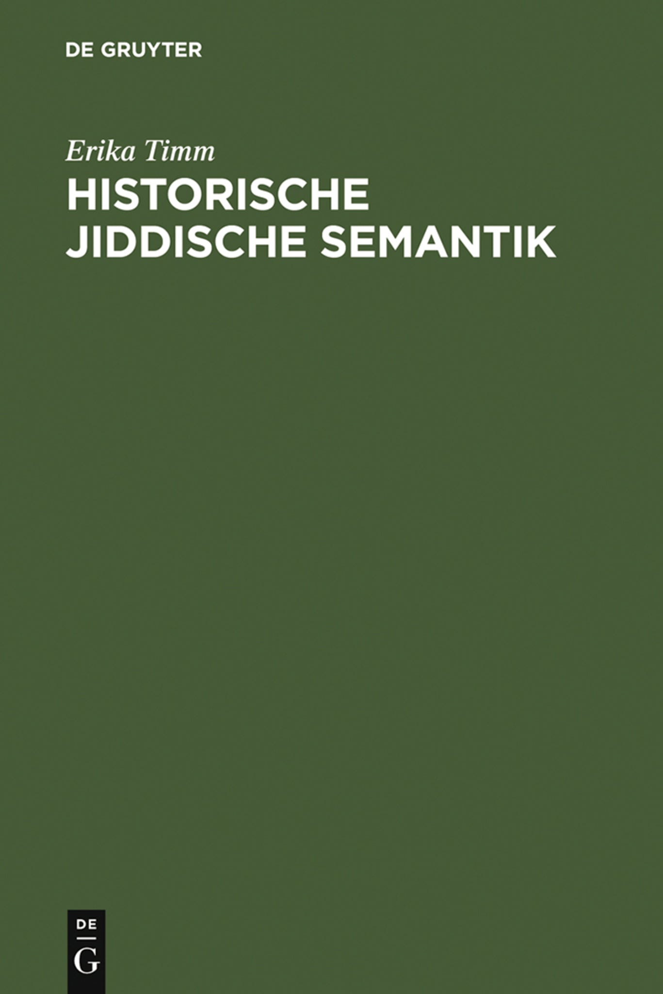 Historische jiddische Semantik