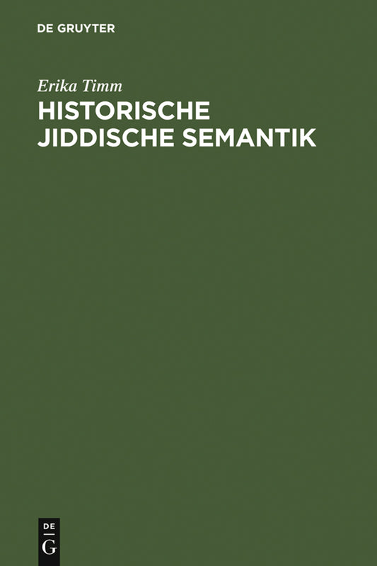 Historische jiddische Semantik