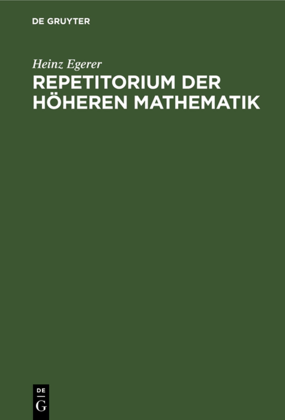 Cover image for Repetitorium der höheren Mathematik ISBN 9783486737295