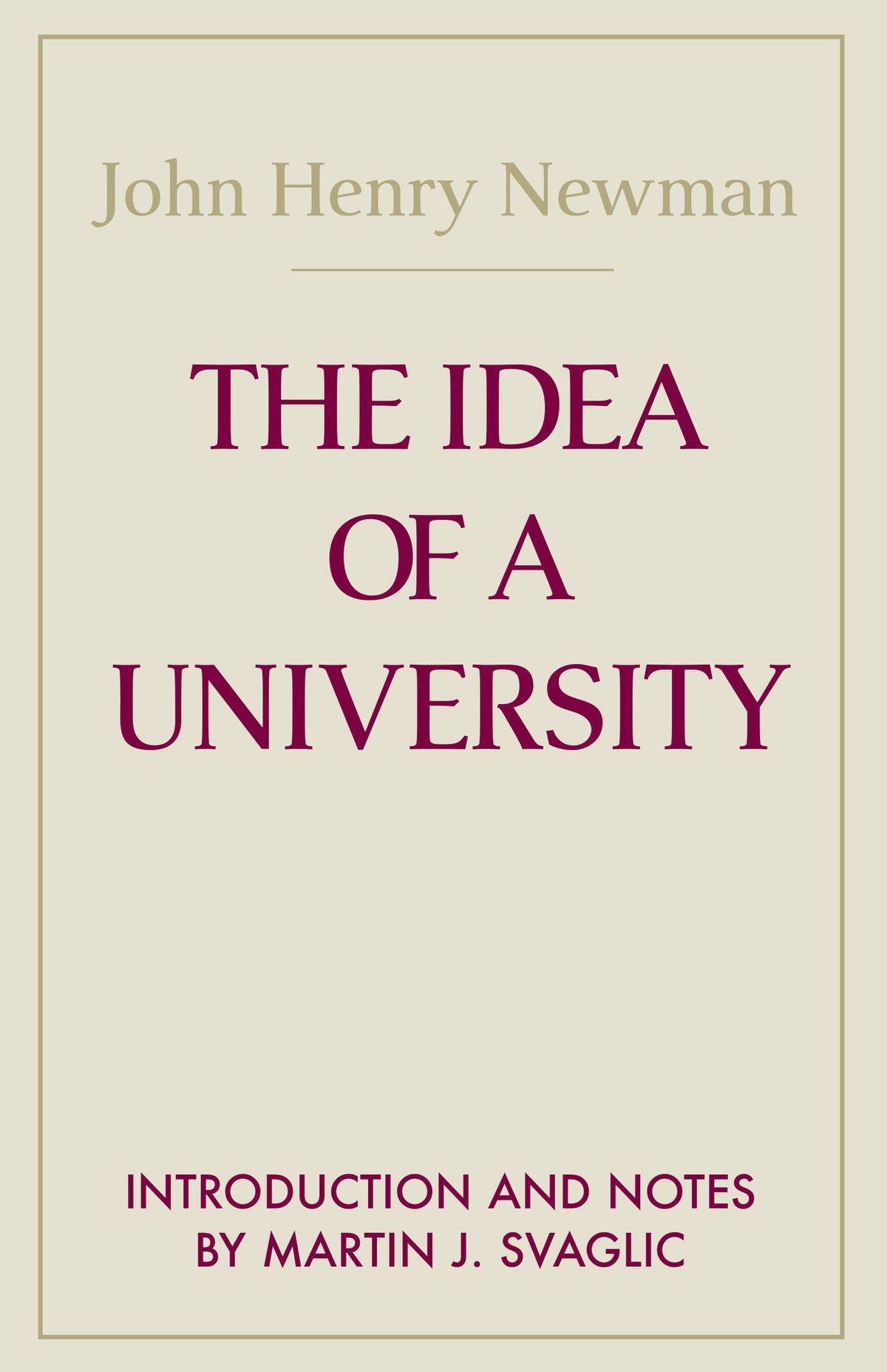 Cover image for The Idea of a University ISBN 9780268011505
