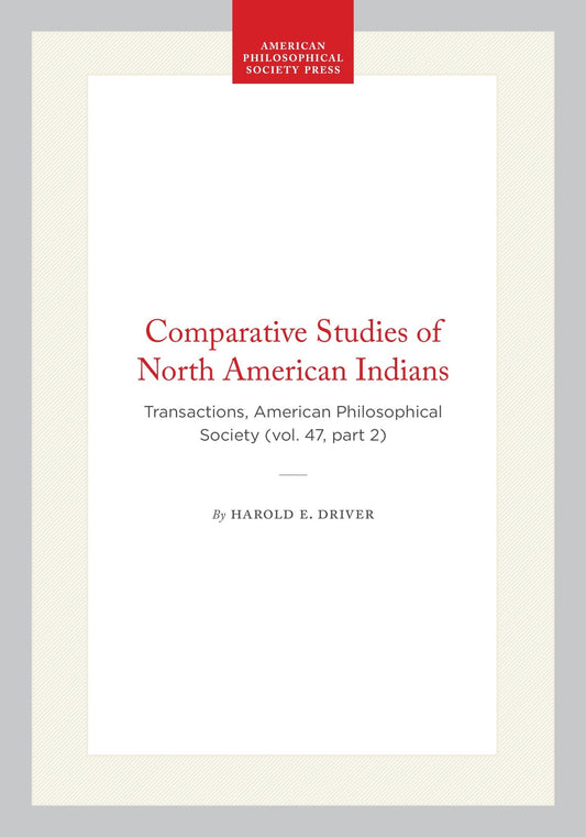 Comparative Studies of North American Indians