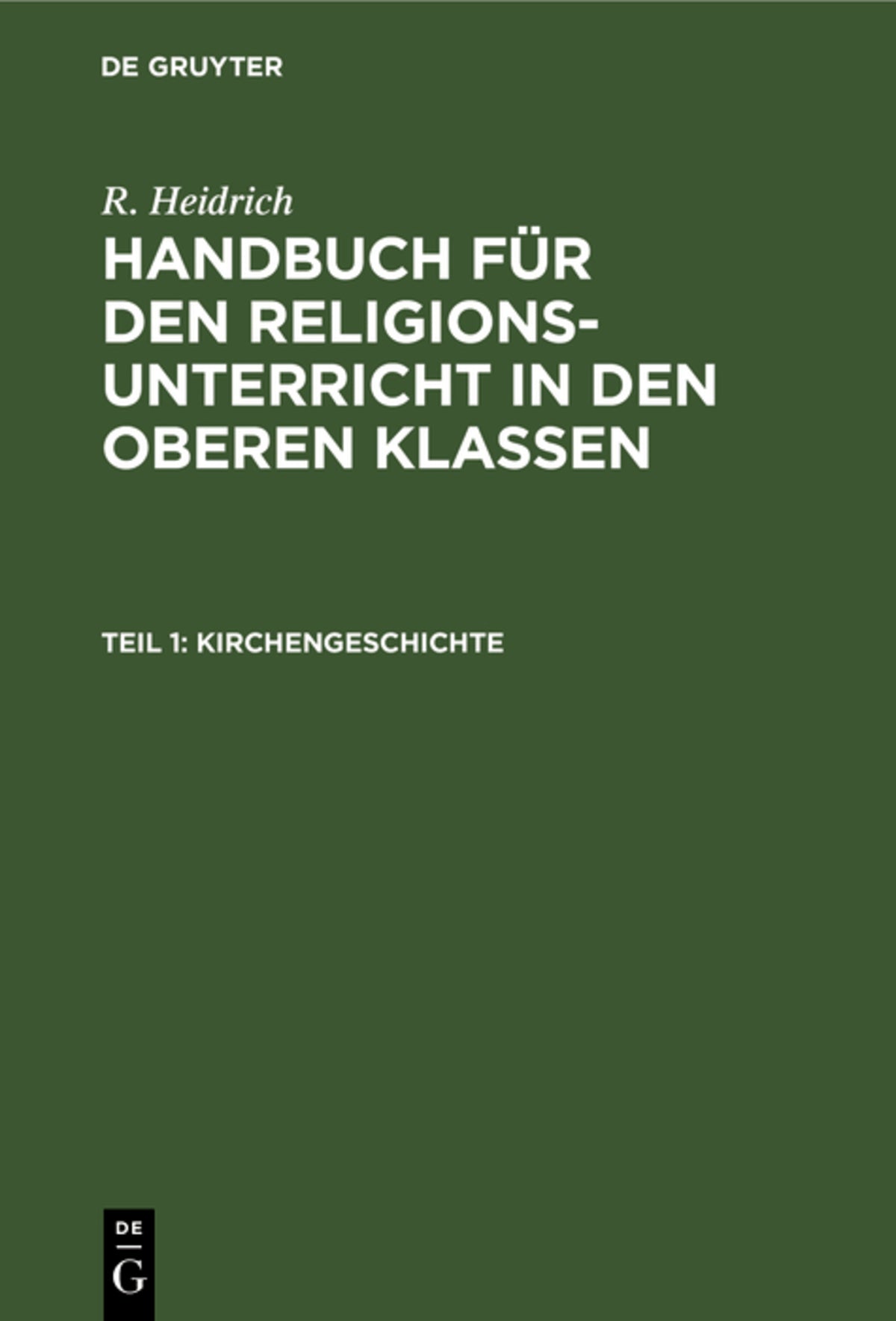 Cover image for Kirchengeschichte ISBN 9783112377970