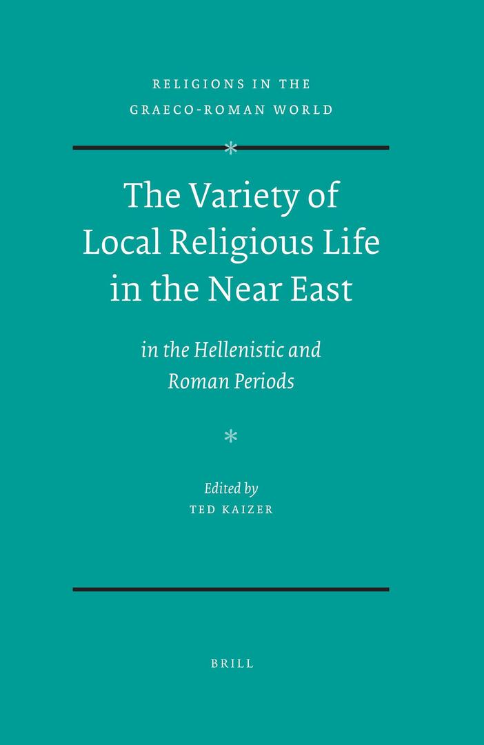 Cover image for The Variety of Local Religious Life in the Near East ISBN 9789004167353
