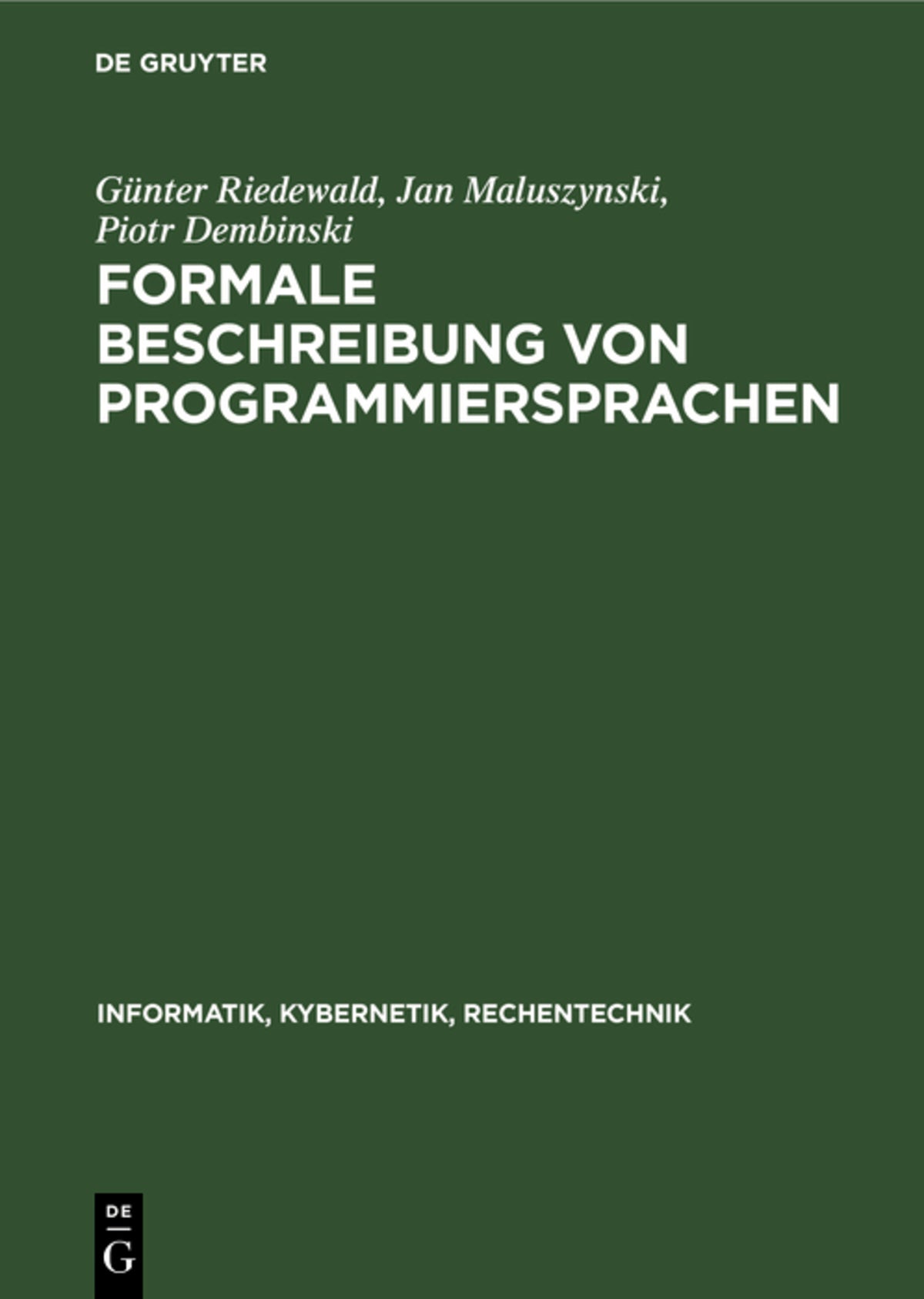 Formale Beschreibung von Programmiersprachen