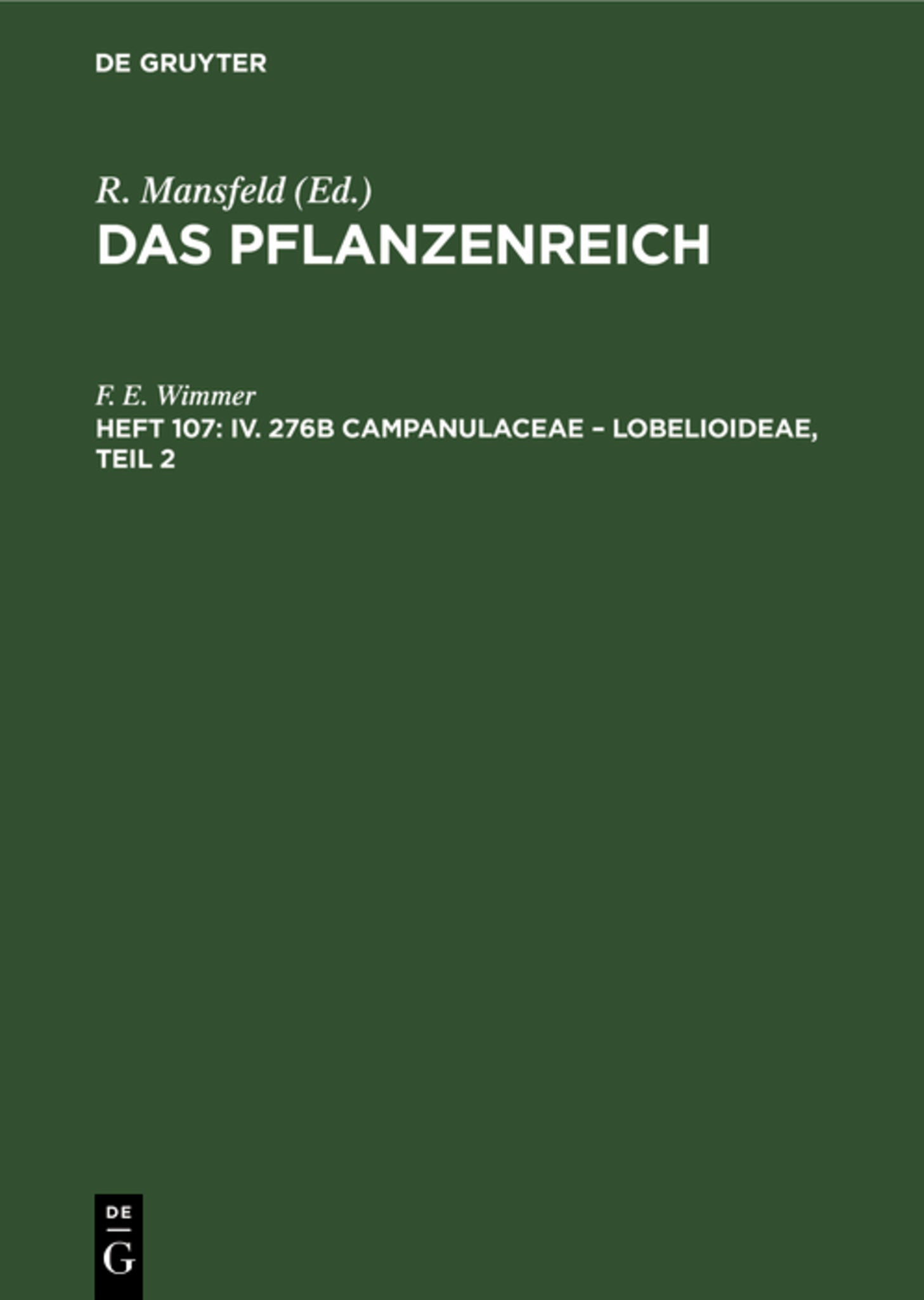 IV. 276b Campanulaceae – Lobelioideae, Teil 2