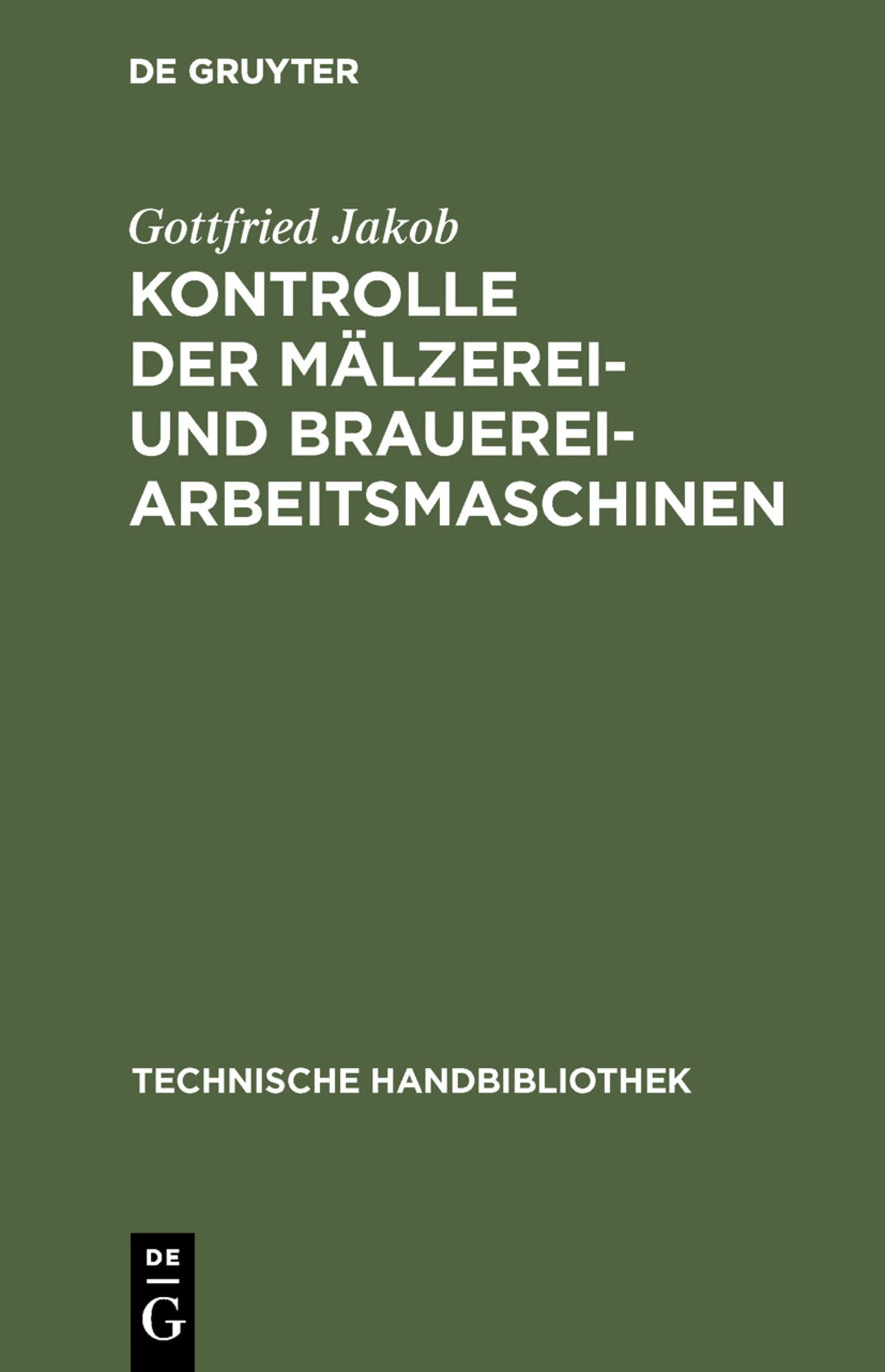 Kontrolle der Mälzerei- und Brauerei-Arbeitsmaschinen