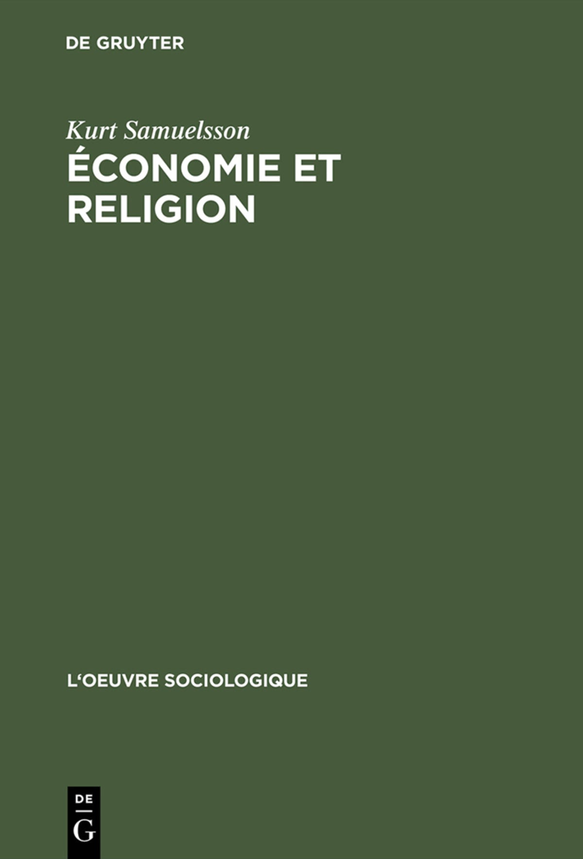 Économie et religion
