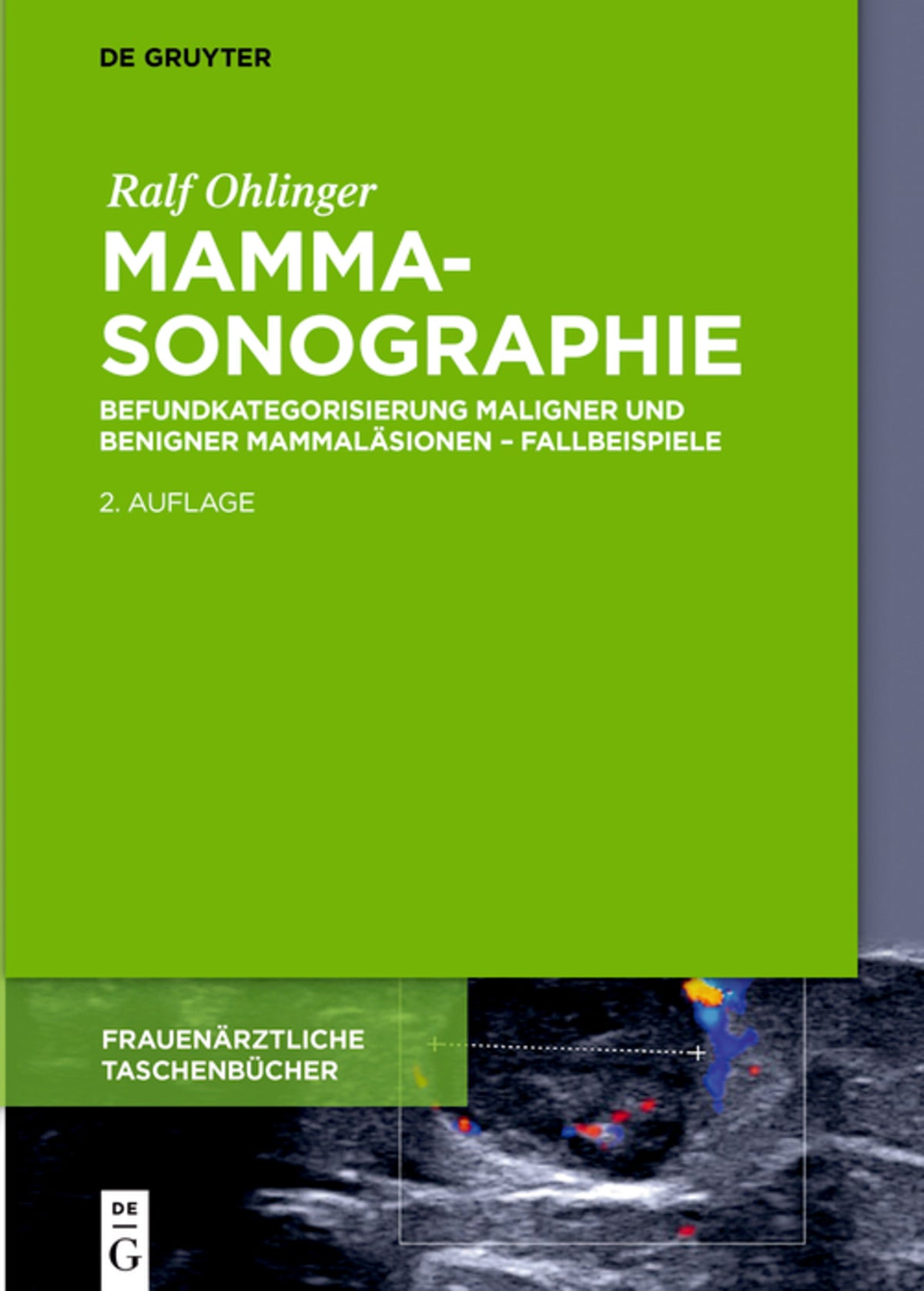 Cover image for Mammasonographie ISBN 9783110330151