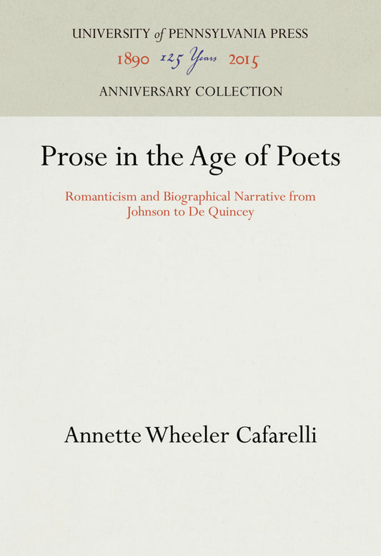 Prose in the Age of Poets