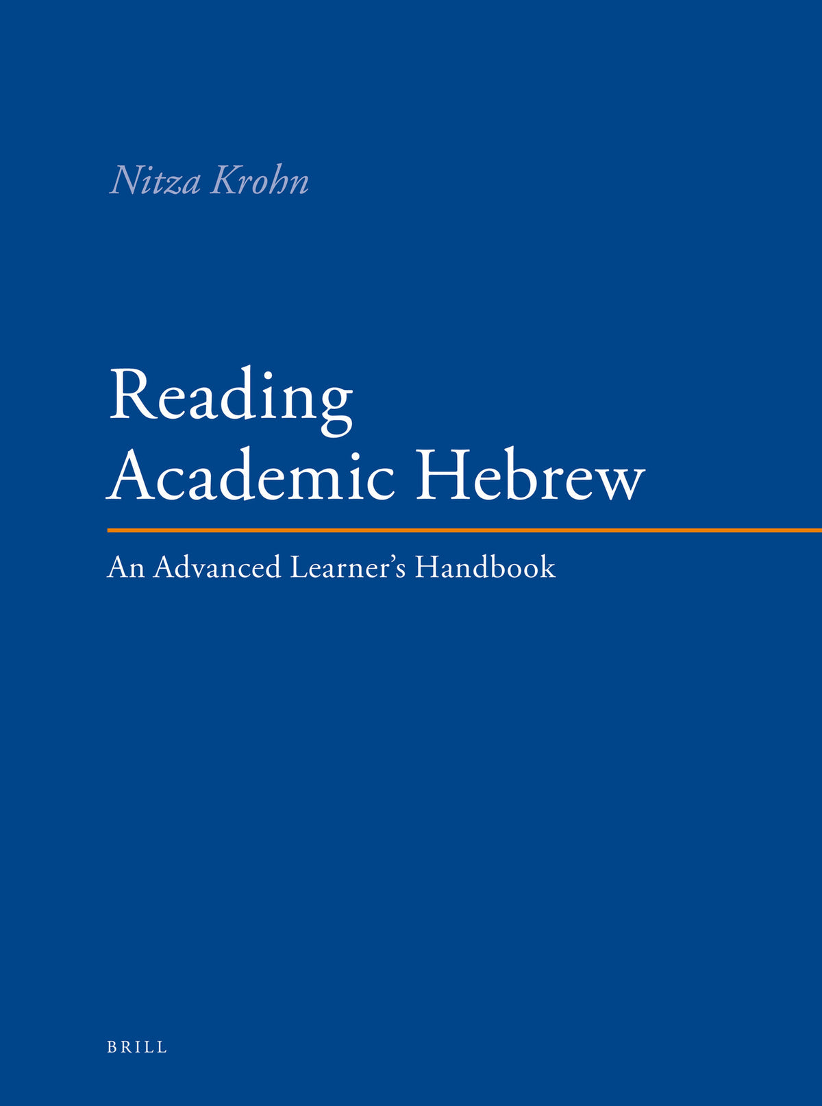 Cover image for Reading Academic Hebrew ISBN 9789004196186