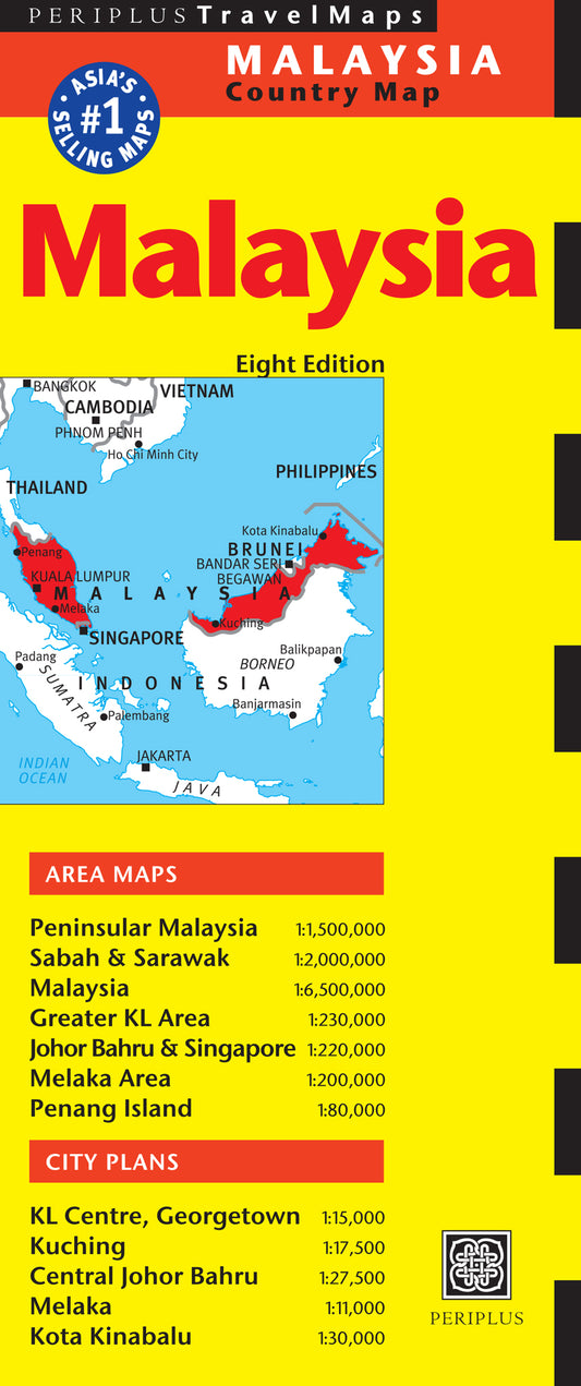 Malaysia Travel Map Eighth Edition