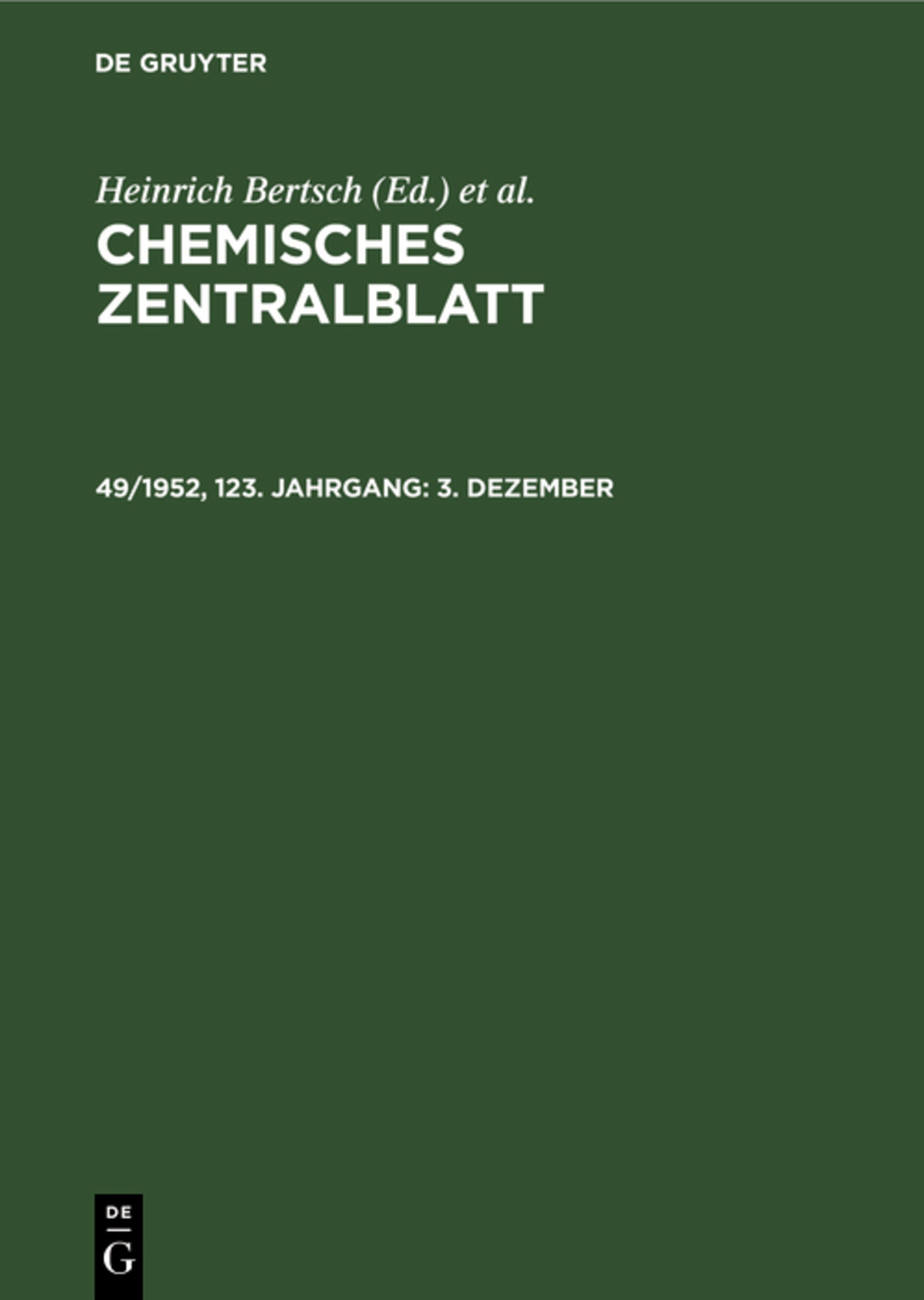 3. Dezember