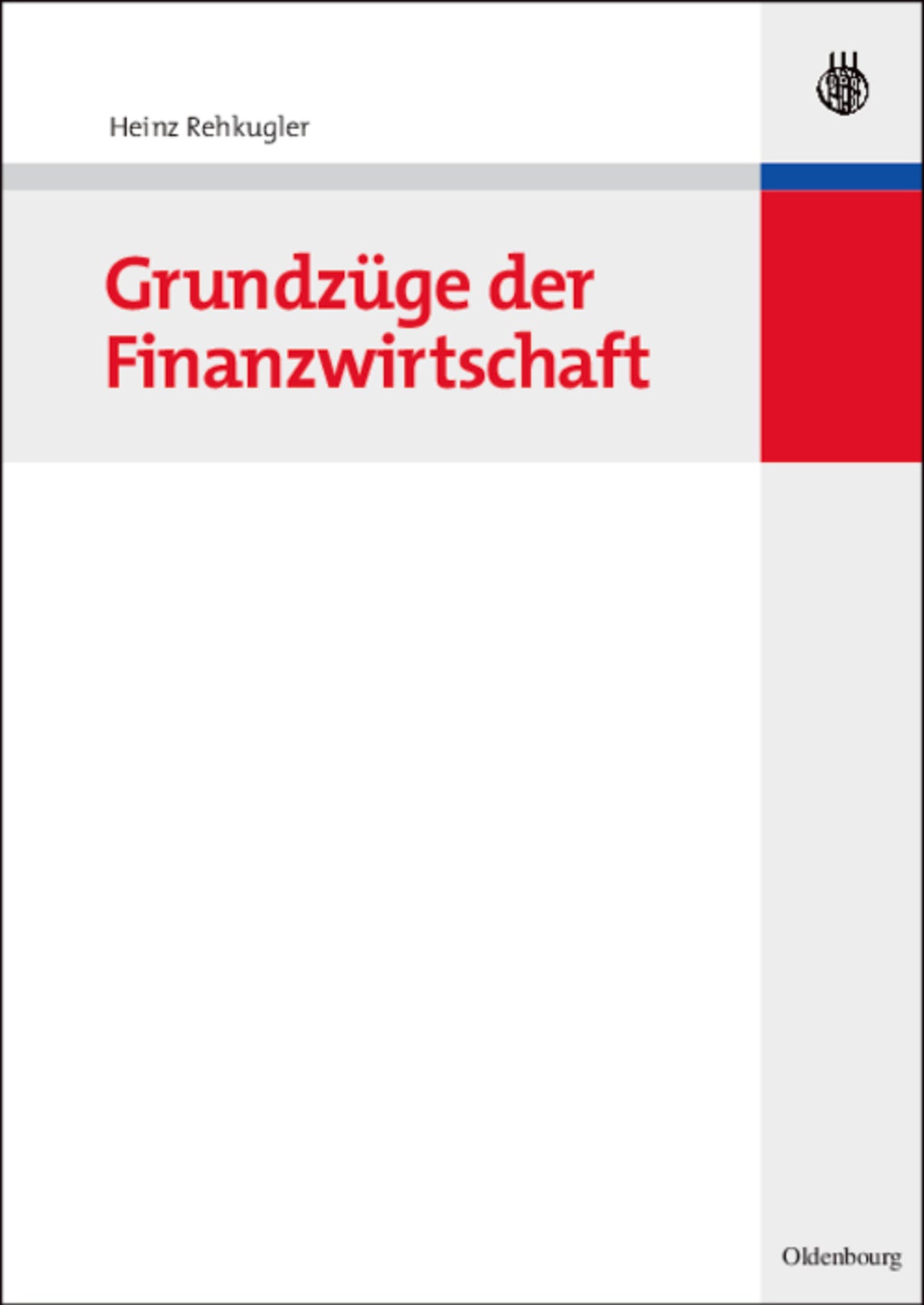 Cover image for Grundzüge der Finanzwirtschaft ISBN 9783486583014