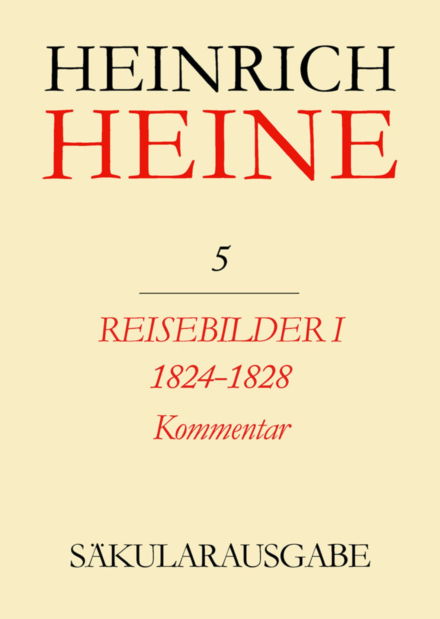 Reisebilder I. 1824-1828. Kommentar