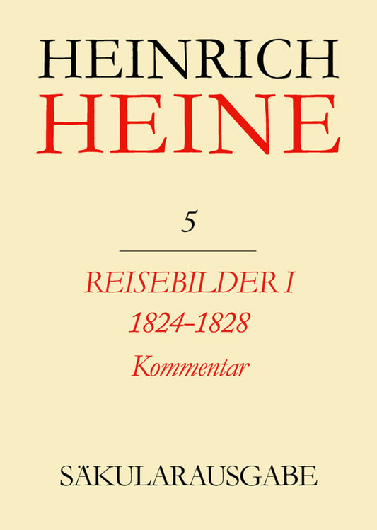 Reisebilder I. 1824-1828. Kommentar