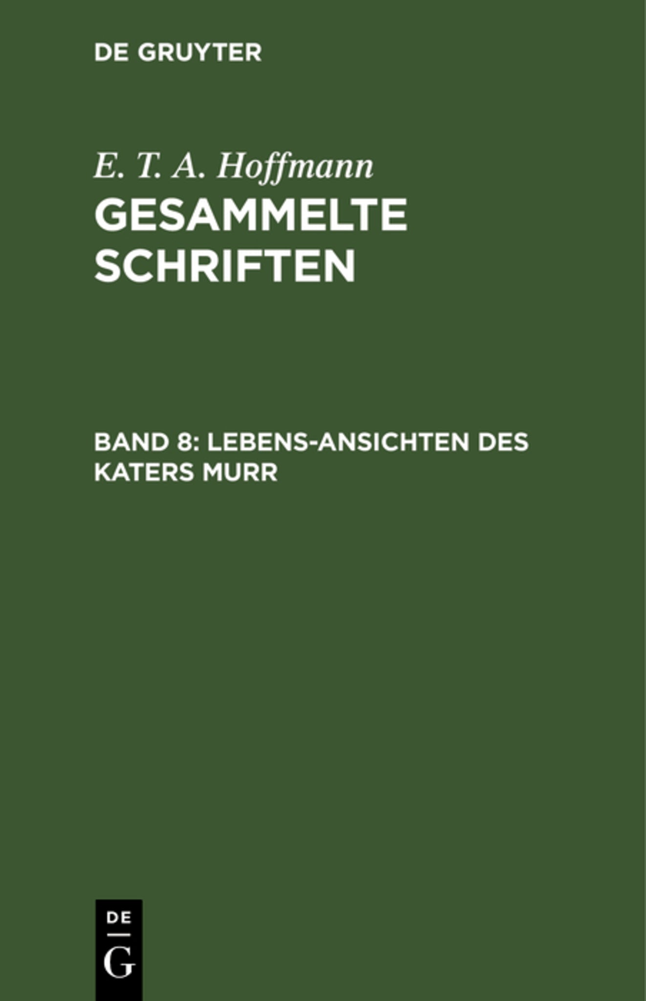 Lebens-Ansichten des Katers Murr