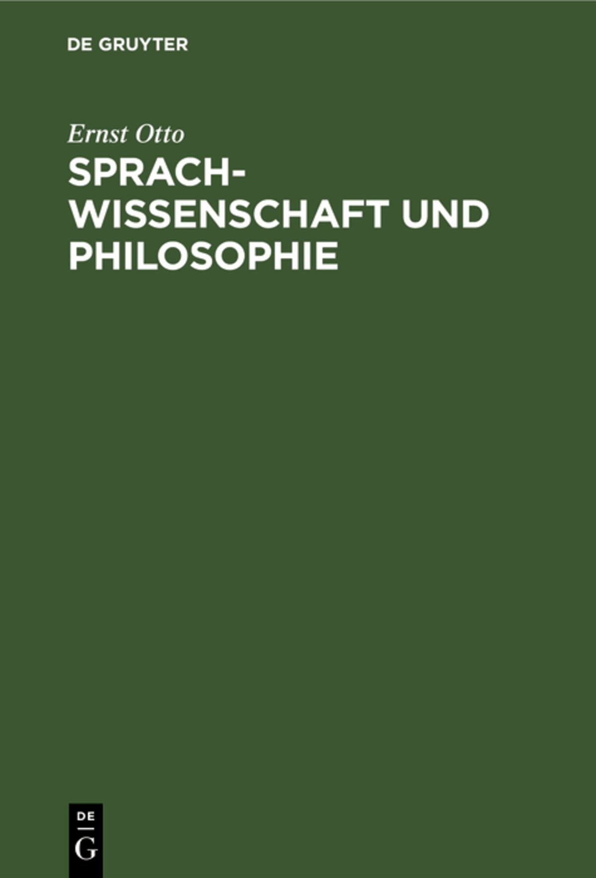Sprachwissenschaft und Philosophie
